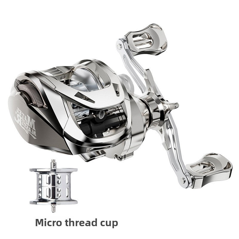 Custom Lure Baitcasting Reel Long Casting Anti-Explosion Line Fishing Reel with Drag Alarm Metal Master