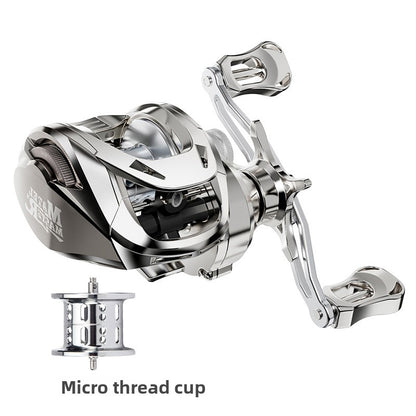 Custom Lure Baitcasting Reel Long Casting Anti-Explosion Line Fishing Reel with Drag Alarm Metal Master