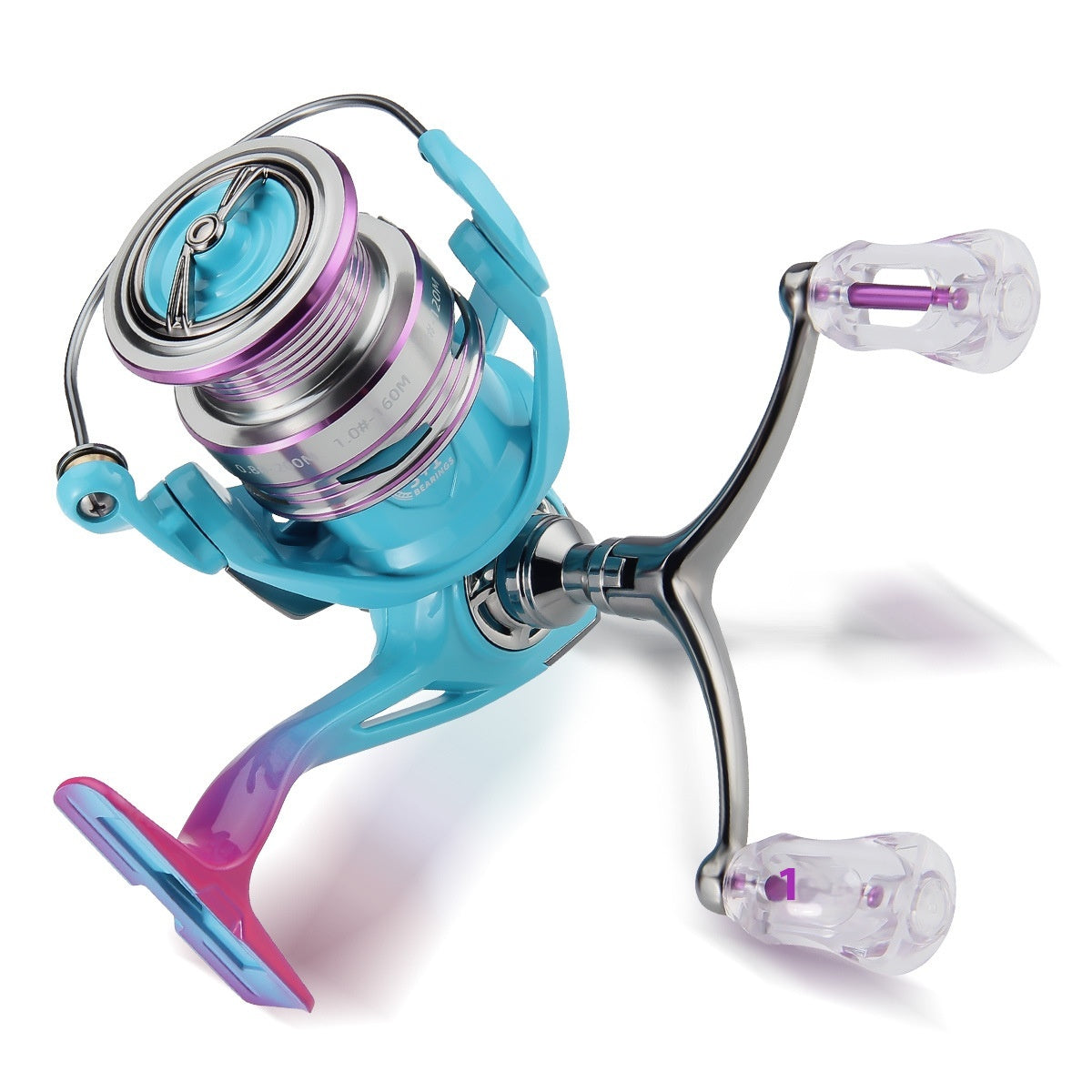 Anti-Explosion Line Long Casting Spinning Reel Wholesale 3+1 Gap-Free Fishing Reel 5.2:1 Double Arm Fishing Reel Micro Reel