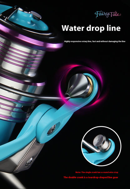 Anti-Explosion Line Long Casting Spinning Reel Wholesale 3+1 Gap-Free Fishing Reel 5.2:1 Double Arm Fishing Reel Micro Reel