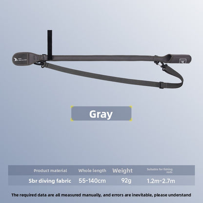 Lure Rod Bag Universal Rod Holder Bag Adjustable Length Width with Velcro Spinning Wheel Bag