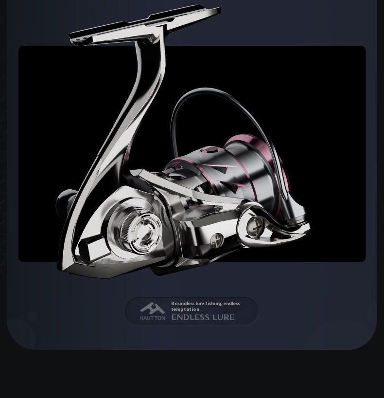 121g Carbon Micro Spinning Reel Sakura Moon Fishing Lure Reel 5.2:1 Gear Ratio Electroplated Fishing Reel