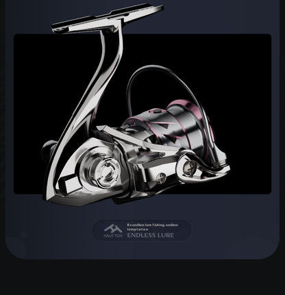 121g Carbon Micro Spinning Reel Sakura Moon Fishing Lure Reel 5.2:1 Gear Ratio Electroplated Fishing Reel