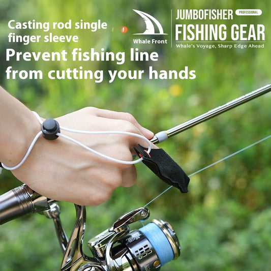 Spinning Wheel Casting Anti-Cut Finger Gloves Genuine Leather Anti-Cut Wear-Resistant Thickened Finger Gloves Wholesale Lure Fishing Gear