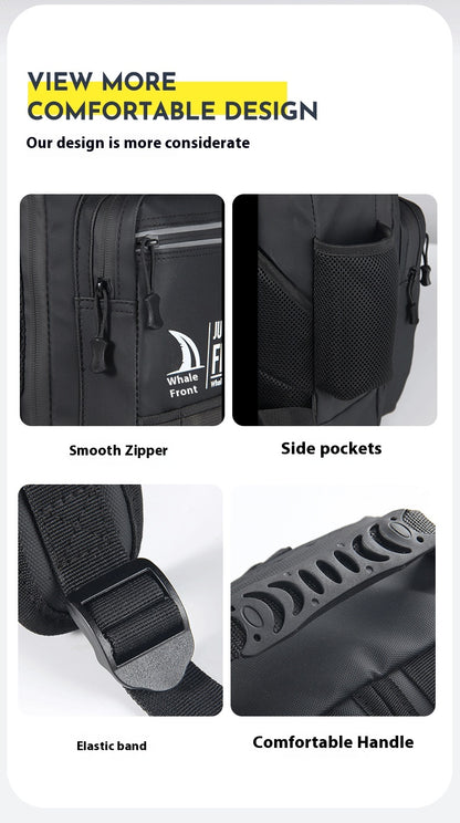 Large Capacity Lure Bag Wholesale, Can Insert Lure Rod, Multifunctional Fishing Backpack, Single Shoulder Bag, 3-Layer Storage