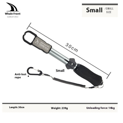 Wholesale Aluminum Alloy Multifunctional Fish Control Device Push Type Extended Fish Control Clip Lure Big Fish Clip with Rotating Unloading