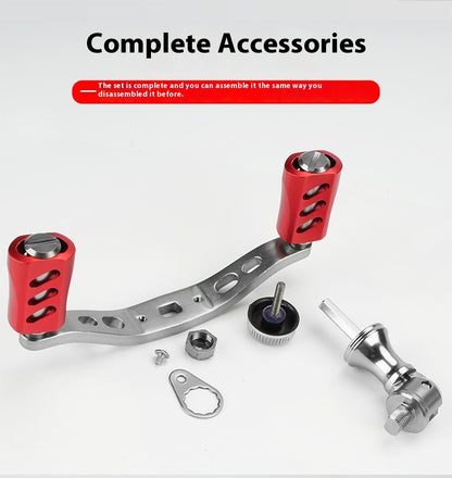 Wholesale Spinning Wheel Metal Crank Arm Metal Spherical Modified Crank Fishing Wheel Single Double Crank Accessories Grip Ball