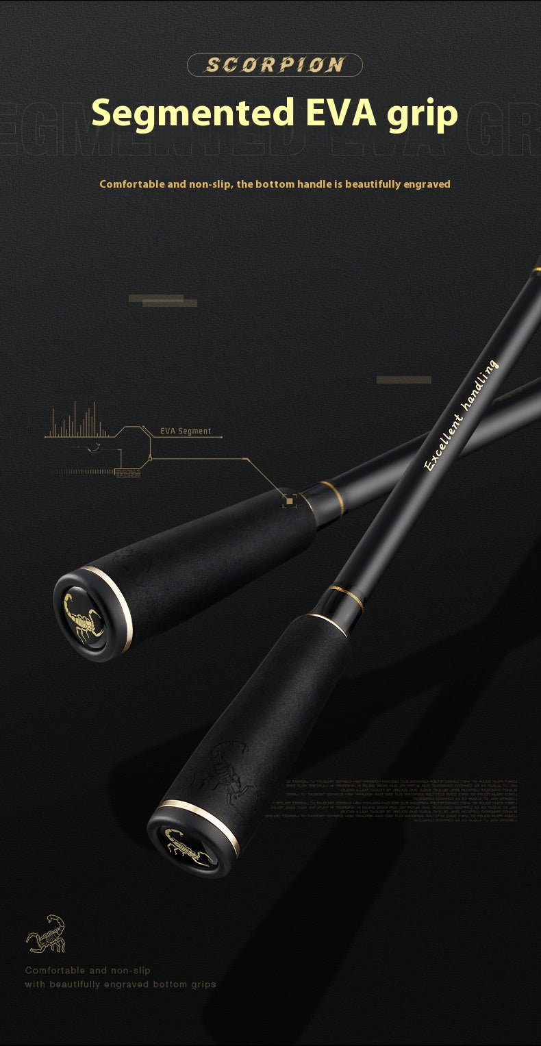 M Tuning Lure Rod Wholesale MH Hardness Lei Qiang Rod Black Rod UL Micro Object Horse Mouth Fishing Rod Long Casting Fishing Rod
