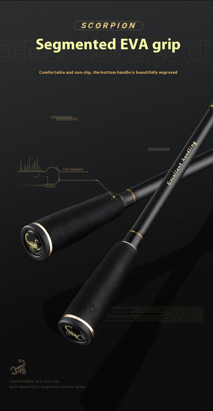 M Tuning Lure Rod Wholesale MH Hardness Lei Qiang Rod Black Rod UL Micro Object Horse Mouth Fishing Rod Long Casting Fishing Rod
