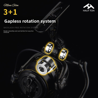 No Gap Fishing Reel Wholesale Fishing Reel 4.8:1 Speed Ratio Lure Micro Spinning Reel 800 Model Shallow Line Cup MG