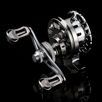 Micro Lead Raft Wheel Front Casting Wheel Bridge Raft Boat Raft Wheel Ice Fishing Wheel One-Key Magnetic Brake Slow-Descent Raft Fishing Wheel