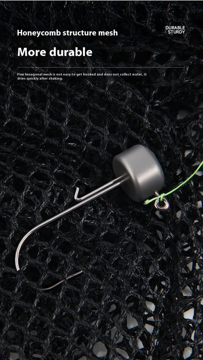 Micro Lure Foldable Landing Net Portable Stream Landing Net Fly Fishing Mini Small Fishing Net Pocket Retractable Only 23cm