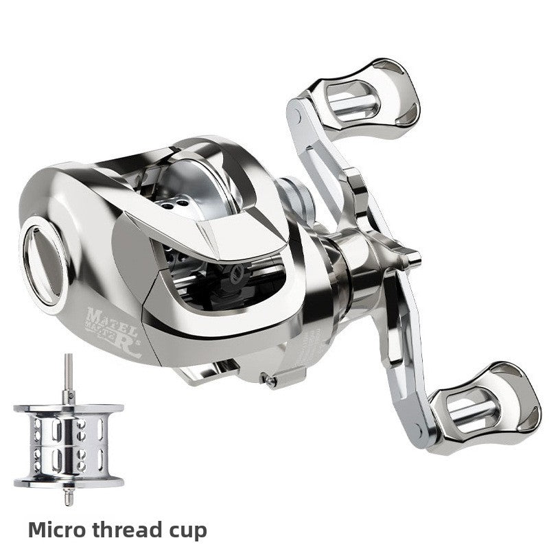 Custom Lure Baitcasting Reel Long Casting Anti-Explosion Line Fishing Reel with Drag Alarm Metal Master