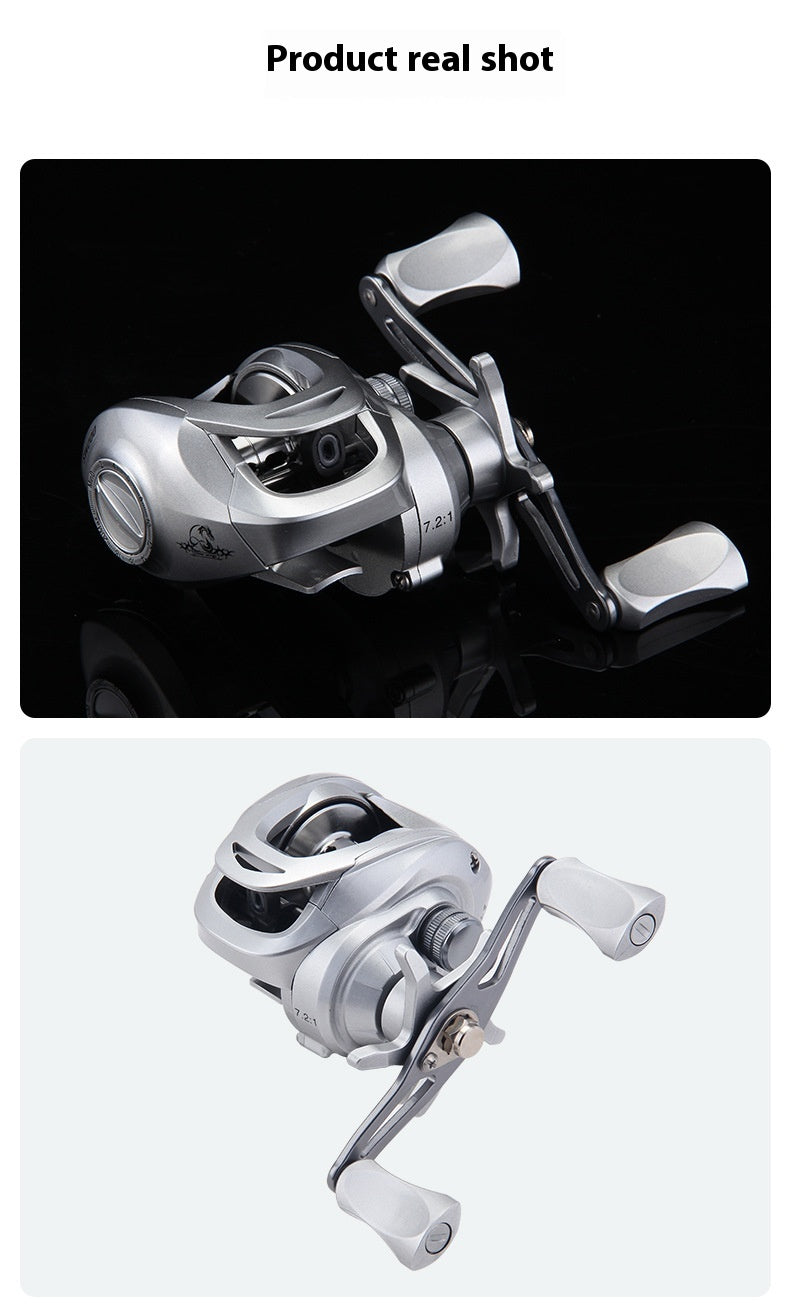 Anti-Explosion Line Sub Water Drop Wheel 7.2:1 High Speed Ratio Black Thunder Strong Fishing Wheel Long Casting Sea Rod Wheel Fish Wheel SW
