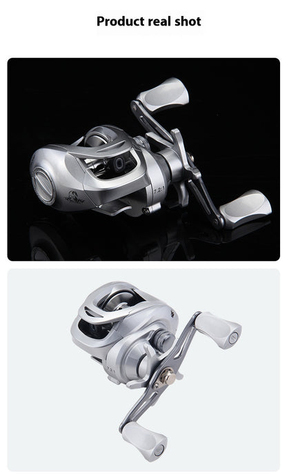 Anti-Explosion Line Sub Water Drop Wheel 7.2:1 High Speed Ratio Black Thunder Strong Fishing Wheel Long Casting Sea Rod Wheel Fish Wheel SW