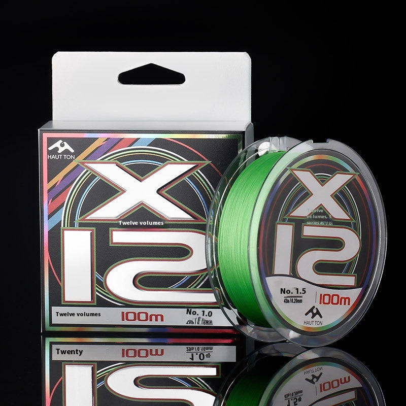 12 Strands Lure Casting PE Line Strong Horsefish Line Fishing Line Main Line Wholesale Casting Smooth Not Easy to Fade