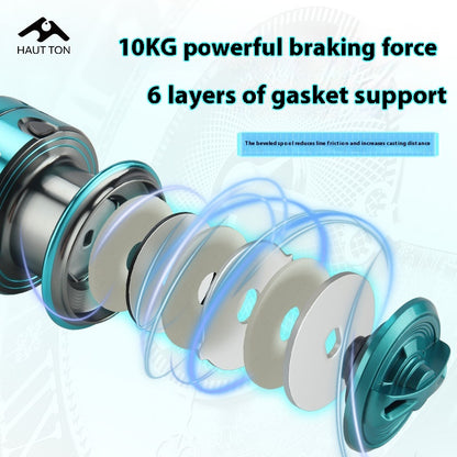 DK4 Generation Gapless Long Casting Lure Spinning Reel Wholesale Metal Line Cup Fishing Reel Micro Fishing Reel Sea Fishing Reel