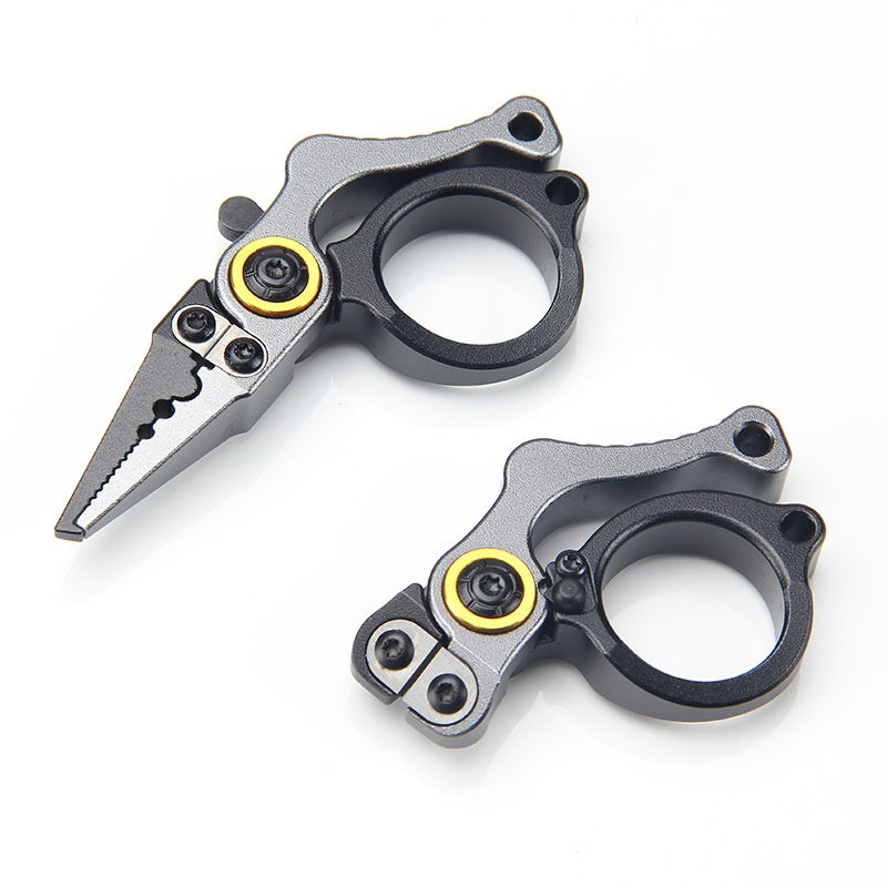 Lockable Aluminum Alloy Pliers Mini Lure Pliers Ring Opener Line Cutter Fishing Line Cutter Ring Cutter Line Cutter Only 28g