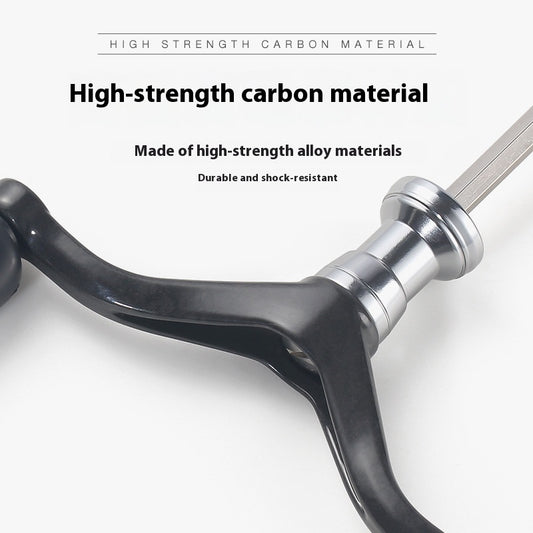 Carbon Spinning Wheel Single Handle Only 32g Four-Corner Double Handle 1000-4000 Model Universal Hexagonal Handle