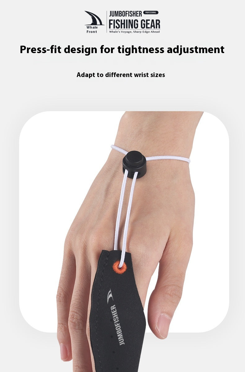 Spinning Wheel Casting Anti-Cut Finger Gloves Genuine Leather Anti-Cut Wear-Resistant Thickened Finger Gloves Wholesale Lure Fishing Gear
