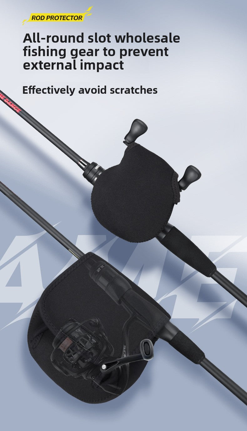Lure Rod Bag Universal Rod Holder Bag Adjustable Length Width with Velcro Spinning Wheel Bag