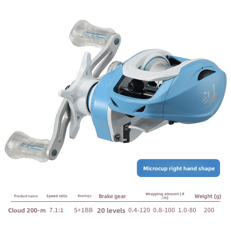 Macaron Micro Lure Water Drop Reel Shallow Line Cup Fishing Reel Short Shaft Line Cup Fishing Reel 7.1:1 Fishing Reel