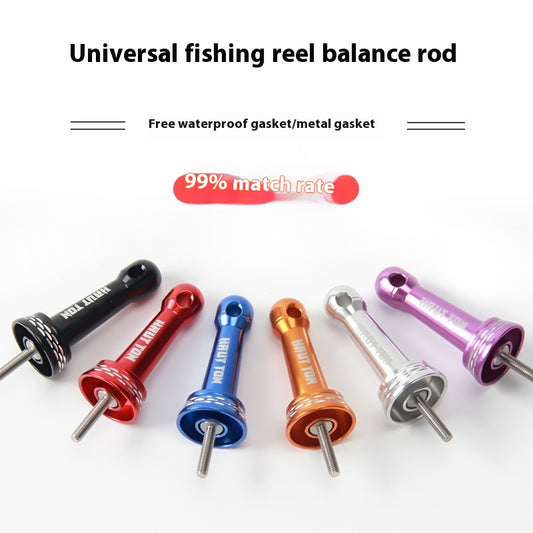 Spinning Wheel Metal Balance Rod Fishing Wheel Anti-Collision Rod Modified Fishing Wheel Rocker Arm Nut Accessories Can Hang Bait