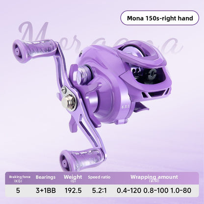 Macaron Pink Water Drop Reel Wholesale Long Casting Fishing Reel Temu with Drag Alarm Micro Fishing Reel 6.3:1