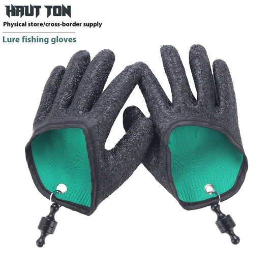 Lure Anti-Slip Fishing Gloves Multi-Functional Fishing Latex Gloves Anti-Puncture Waterproof Sea Fishing Gloves