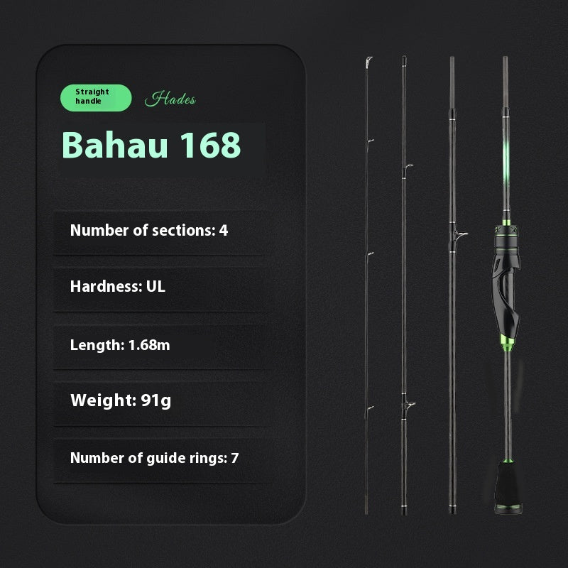 Full Set Fuji O-Ring Lure Rod Wholesale 4-Section Micro Object Mouth Rod Retractable Length Only 45cm Portable Fishing Rod