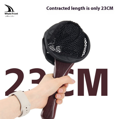 Micro Lure Foldable Landing Net Portable Stream Landing Net Fly Fishing Mini Small Fishing Net Pocket Retractable Only 23cm