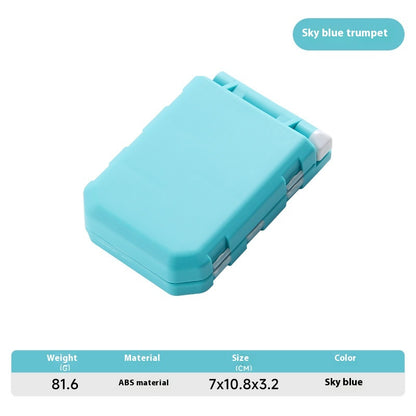 Lure Accessories Storage Box with Pins, Eight-Shaped Rings, Jig Head Hooks, Crankbaits, and Lead Sinkers, Detachable Space
