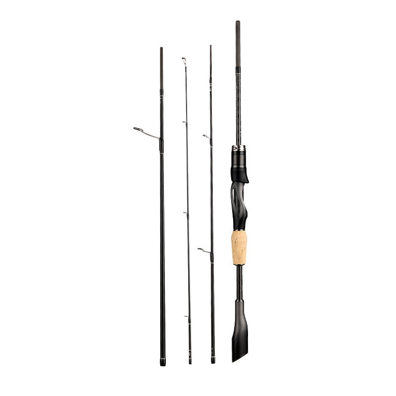 Full Fuji O-Ring Carbon Lure Rod Wholesale ML Adjustable Universal Long Casting Rod Four-Section Portable Travel Rod Only 99g