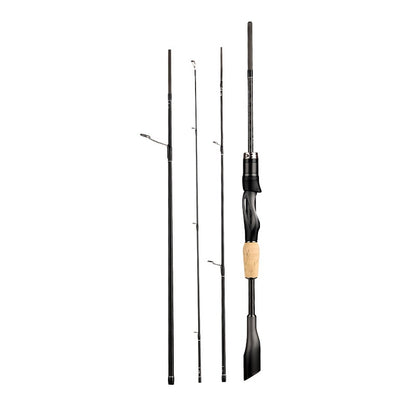 Full Fuji O-Ring Carbon Lure Rod Wholesale ML Adjustable Universal Long Casting Rod Four-Section Portable Travel Rod Only 99g