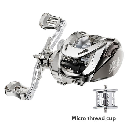 Custom Lure Baitcasting Reel Long Casting Anti-Explosion Line Fishing Reel with Drag Alarm Metal Master