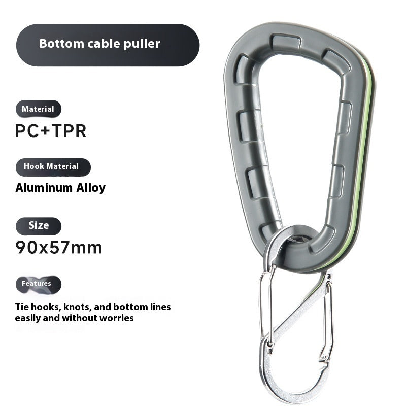 Lure PE Line Durable Nylon Line Bottom Hanging Line Device with Locking Buckle, Rod-Friendly Outdoor Line Breaker
