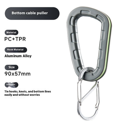 Lure PE Line Durable Nylon Line Bottom Hanging Line Device with Locking Buckle, Rod-Friendly Outdoor Line Breaker