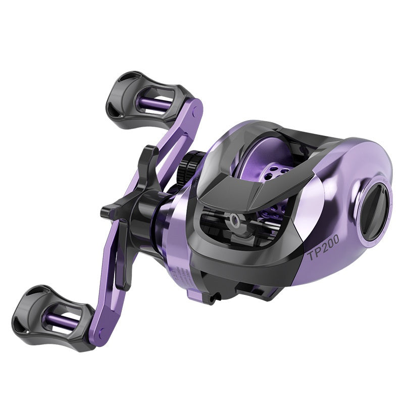 Lure Baitcasting Reel Wholesale 7.2:1 Fishing Reel with Drag Alarm Black Fishing Reel Long Casting Fishing Reel Fishing Line Reel TP