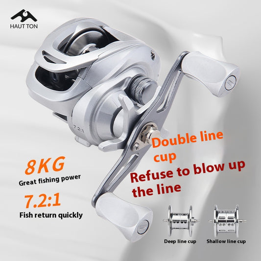 Anti-Explosion Line Sub Water Drop Wheel 7.2:1 High Speed Ratio Black Thunder Strong Fishing Wheel Long Casting Sea Rod Wheel Fish Wheel SW