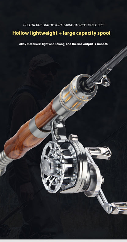 Ice Fishing Reel Winter Fishing Reel Raft Fishing Reel Double Arm High Leg Fishing Reel Point Release Line Raft Reel Front Fishing Reel