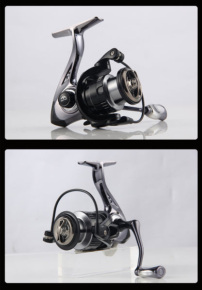Micro Fishing Reel Deep Line Cup Fishing Reel Sea Fishing Reel Black Electroplated Fishing Reel Lure Spinning Reel
