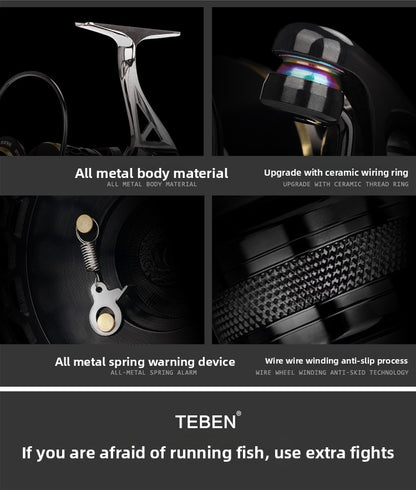 Fishing Reel GTS Third Generation Full Metal Fishing Reel Sea Rod Casting Rod Fishing Reel Rock Fishing Long Casting Full Metal Spinning Reel