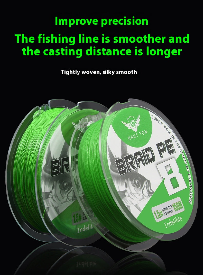 Fade-resistant 8-strand Long Casting PE Line Sub-line Fishing Line Main Line Big Fish Line Chinese Red Dali Horse Line Wholesale