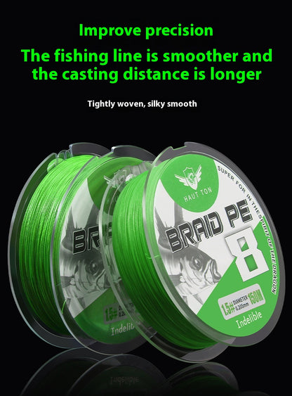 Fade-resistant 8-strand Long Casting PE Line Sub-line Fishing Line Main Line Big Fish Line Chinese Red Dali Horse Line Wholesale