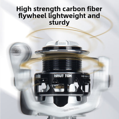Carbon Micro Spinning Wheel 500 Model Fishing Reel 800 Lure Reel Wholesale Fishing Reel Gapless Fishing Line Reel HB