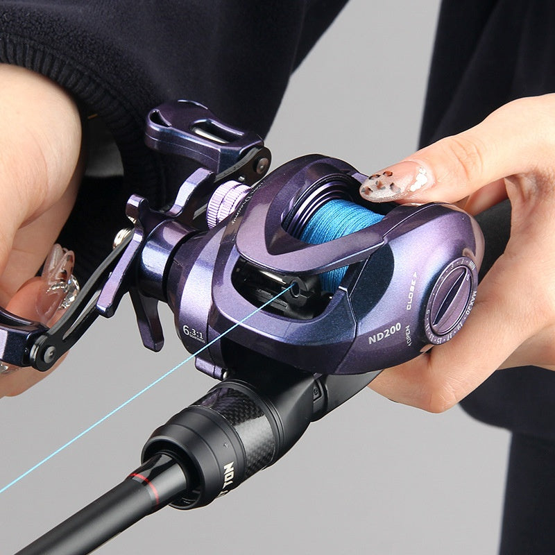 Lure Baitcasting Reel Wholesale Temu Cross-Border Universal Line Cup Fishing Reel Sea Rod Reel Black Colorful Fishing Reel ND