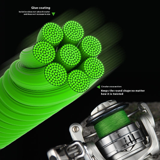 500.8m Strand Strong Horse Line 300.4m Strand Anti-Bite PE Lure Line Wholesale 10.1m Colors Sea Fishing Line