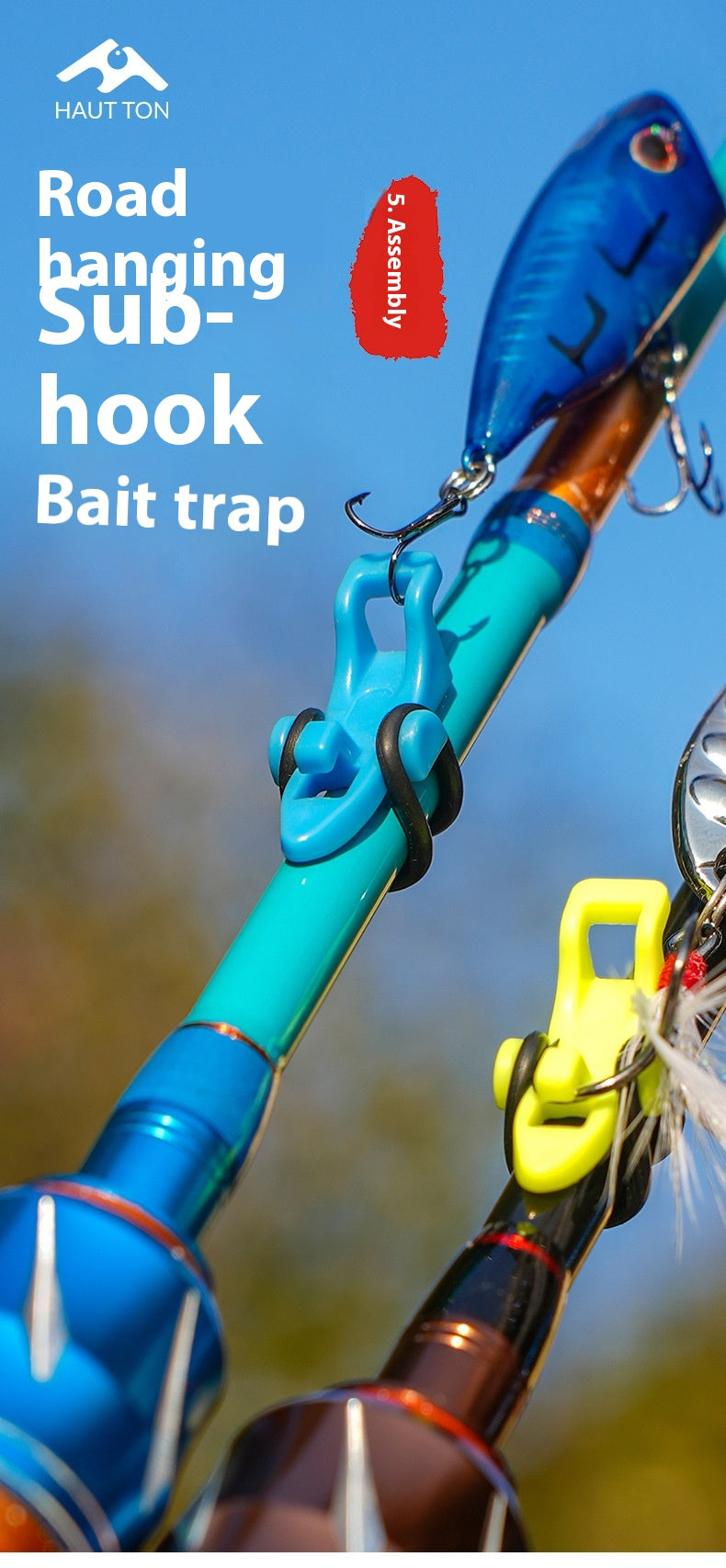 Lure Bait Hook Holder VIB Spinner Bait Holder Treble Hook Jig Head Storage Fixer Wholesale