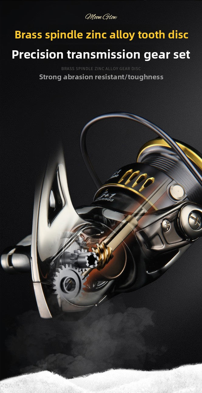 No Gap Fishing Reel Wholesale Fishing Reel 4.8:1 Speed Ratio Lure Micro Spinning Reel 800 Model Shallow Line Cup MG