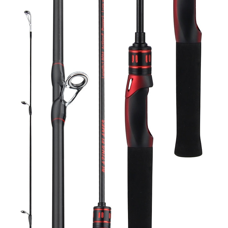 Lure Rod Full Set 1.68m Fishing Rod Set with Baitcasting Reel Gun Handle Fishing Rod Straight Handle UL Micro Rod Horse Mouth Rod